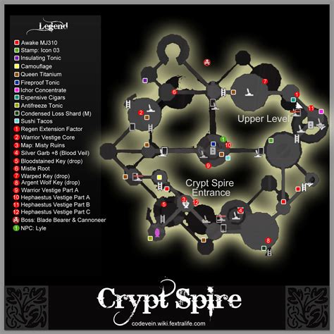 code vein crypt spire map.